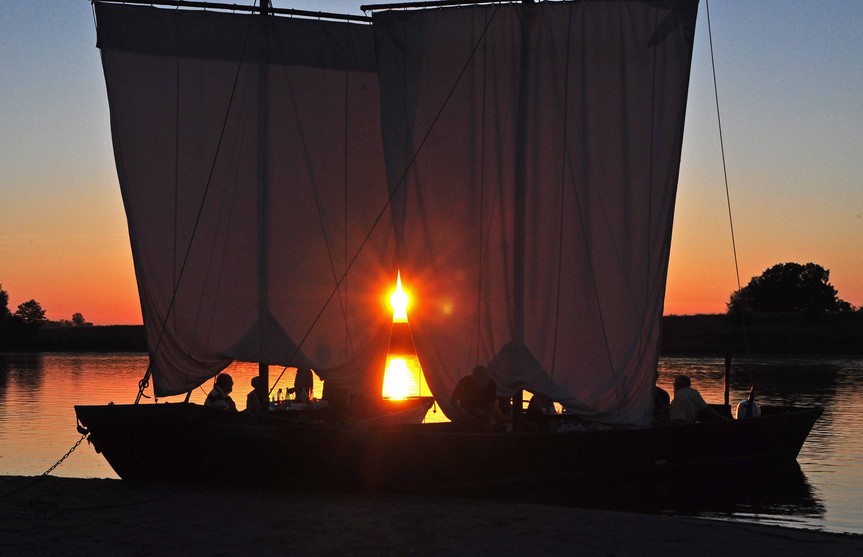 Coucher de soleil sur la Loire